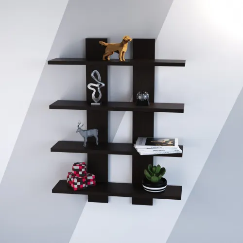 Полка навесная П-4, Венге Магия, 600/120/800