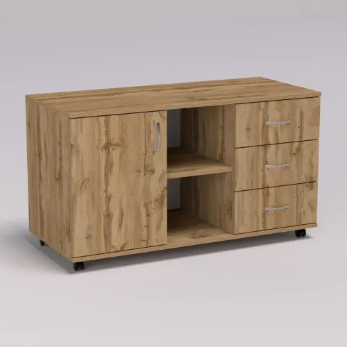 Тумба офисная ТМО-1, Дуб Аппалачи, 1100/480/620