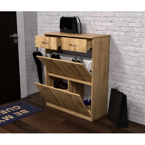 Тумба для обуви №4, Дуб Аппалачи, 800/350/1010