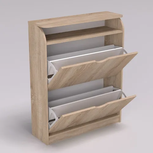 Тумба для обуви №1, Дуб Сонома, 800/250