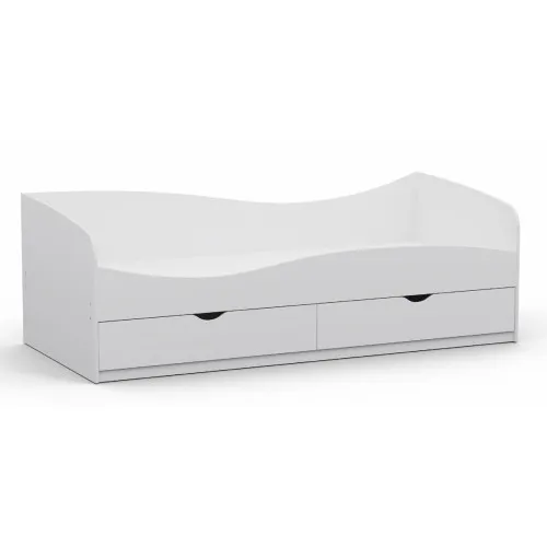 Кровать односпальная L-11, Белый, 2030х937х680