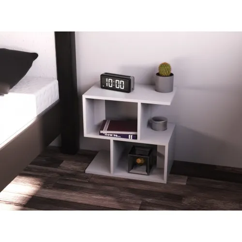 Тумба прикроватная S-1, Белый, 500/300/500