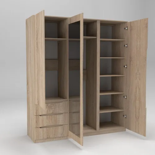 Шкаф Дельта 2, Дуб Сонома, 1800х550х2100