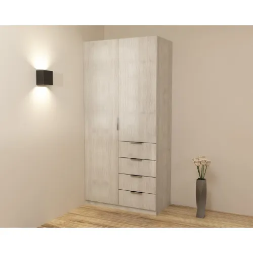 Шкаф Кристалл 1, Дуб Шамони Светлый, 1000х520х2100