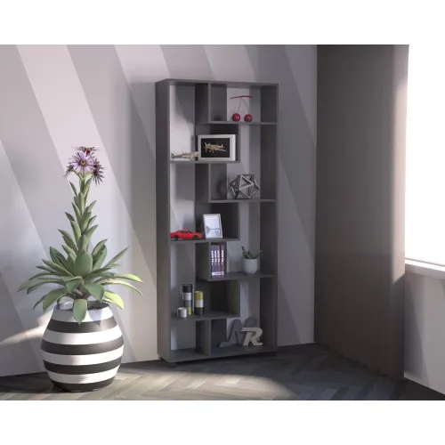 Стеллаж ОС-4, Антрацит, 800/250/1900