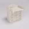 Комод пеленальный №1, Дуб Крафт Белый, 864/465/1020