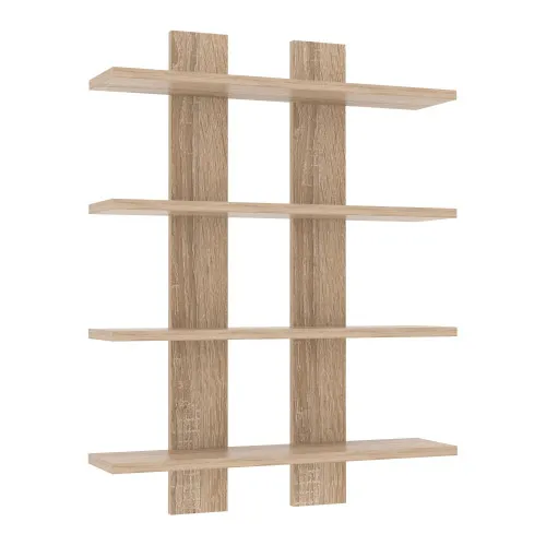 Полка навесная П-4, Дуб Сонома, 600/120/800