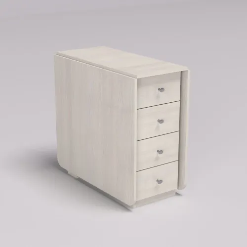 Стіл-тумба №5 Комбі, Дуб Шамоні Світлий, 380х800х750