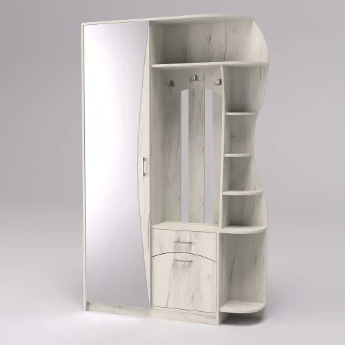 Прихожая Соло-9, Дуб Крафт Белый, 1300/400/2100