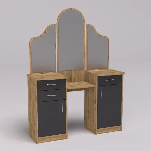 Стол туалетный Трюмо Диана, Дуб Аппалачи/Антрацит, 1200/420/1630