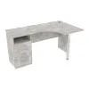 Стол угловой ОСК-2, Бетон, 1500/900/760