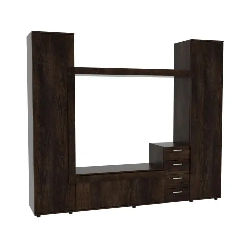 Стенка в гостиную под ТВ Эхо-2, Дуб Конкордия, 2160х420х1850