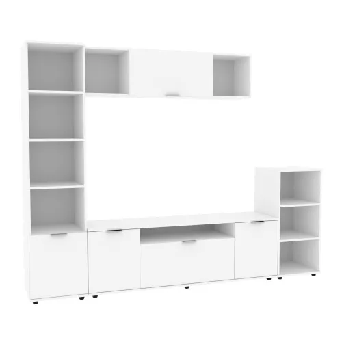 Стенка в гостиную Ketrin-4, Белый, 2440х425х1880