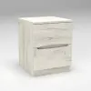 Тумба прикроватная Дельта, Дуб Крафт Белый, 400/400/500