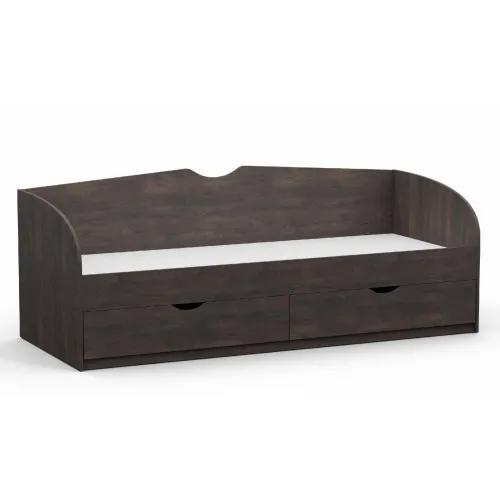 Кровать односпальная L-10, Дуб Конкордия, 2030х934х766