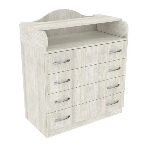 Комод пеленальный №1, Дуб Шамони Светлый, 864/465/1020