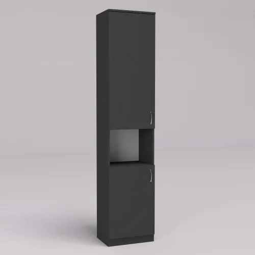 Шкаф офисный ОПК-1, Антрацит, 450/340/2100