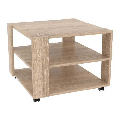 Стіл журнальний Квант №4, Дуб Сонома, 600/600/450