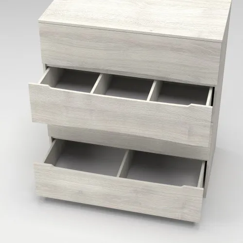 Комод Дельта №1, Дуб Шамоні Світлий, 1090/610/1200