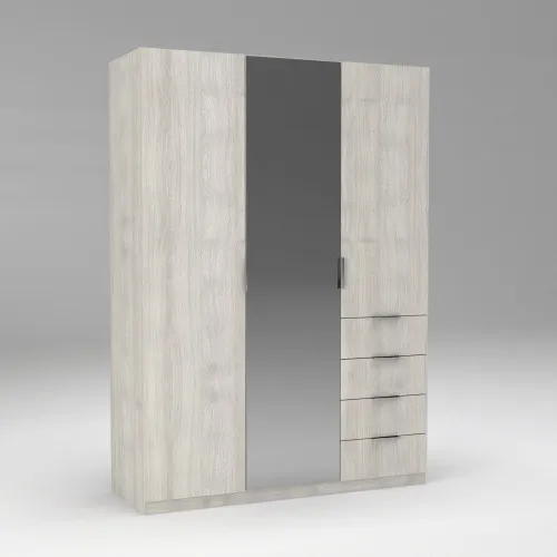 Шкаф Кристалл 2, Дуб Шамони Светлый, 1500х520х2100