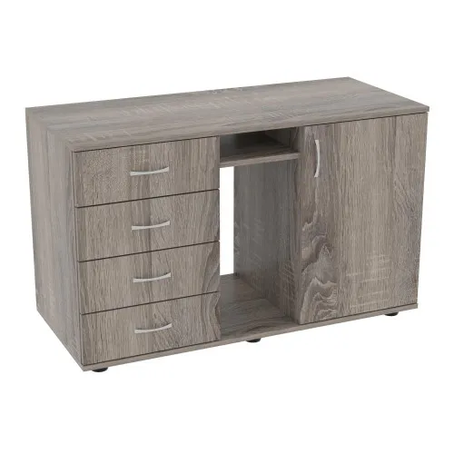 Тумба офисная Лидер, Дуб Сонома Трюфель, 1100/480/650