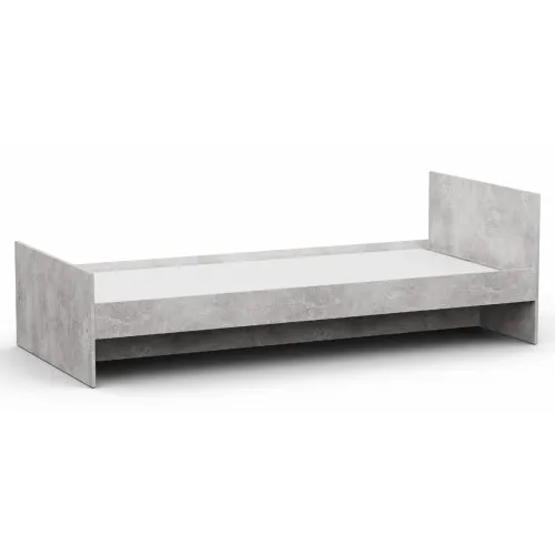 Кровать односпальная L-12, Бетон, 2032х932х650