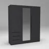 Шкаф Дельта 2, Антрацит, 1800х550х2100