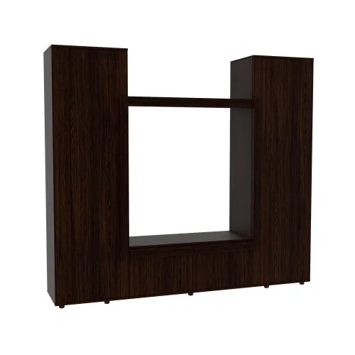 Стенка в гостиную под ТВ Эхо-4, Венге Магия, 2080х420х1850