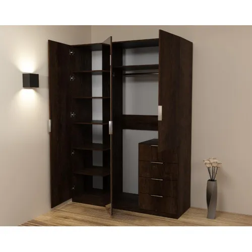 Шкаф Кристалл 2, Дуб Конкордия, 1500х520х2100