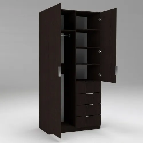 Шкаф Кристалл 1, Венге Магия, 1000х520х2100