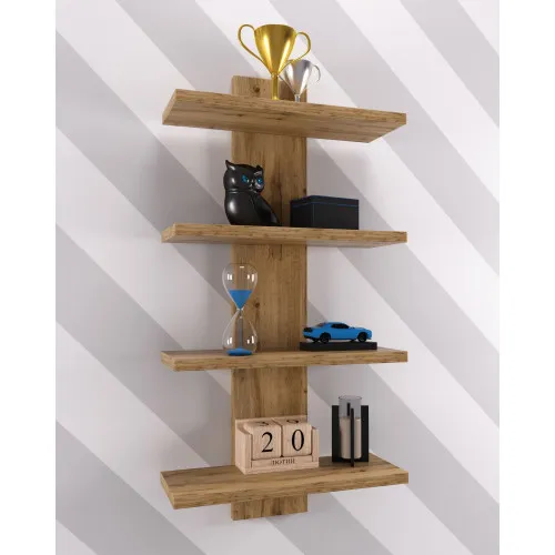 Полка навесная ПН-5, Дуб Аппалачи, 350/140/700