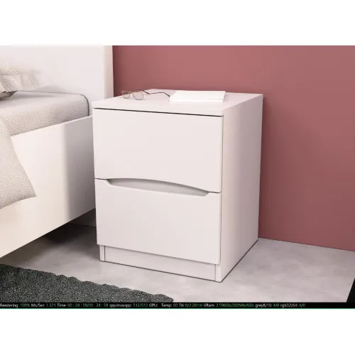 Тумба прикроватная Дельта, Белый, 400/400/500