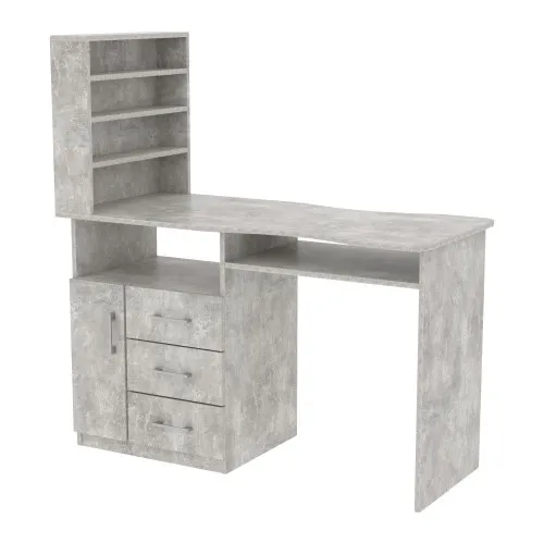 Стол маникюрный СМ-1, Бетон, 1230/550/1264