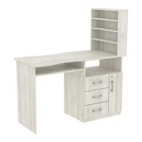 Стол маникюрный СМ-1, Дуб Шамоны Светлый, 1230/550/1264