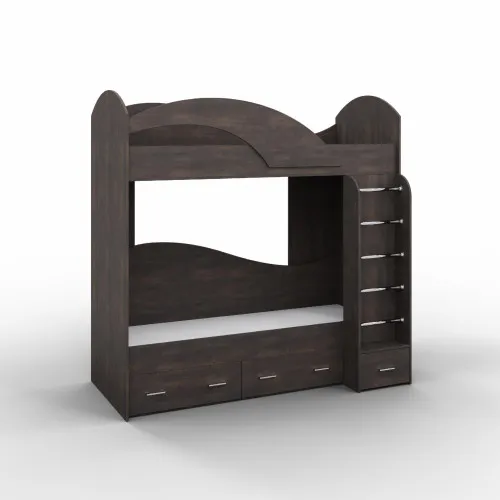 Ліжко двоповерхове, Дуб Конкордія, 2040х1000х2000