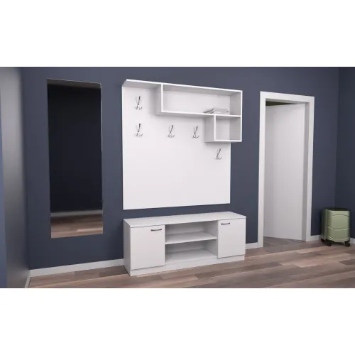 Прихожая ГКШ-10, Белый, 1300/350/1900