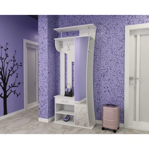 Прихожая Соло-8, Белый, 900/330/2100