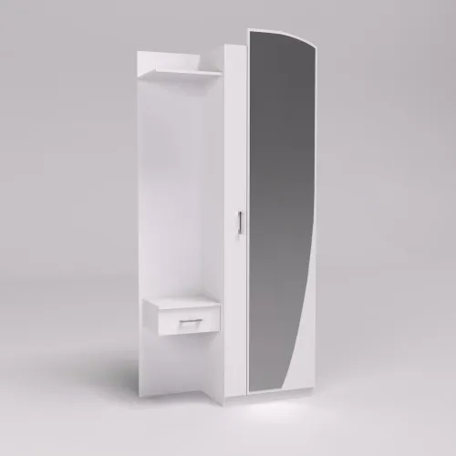 Прихожая Соло-1, Белый, 1000/400/2140