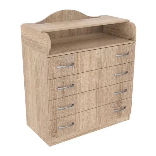 Комод пеленальный №1, Дуб Сонома, 864/465/1020