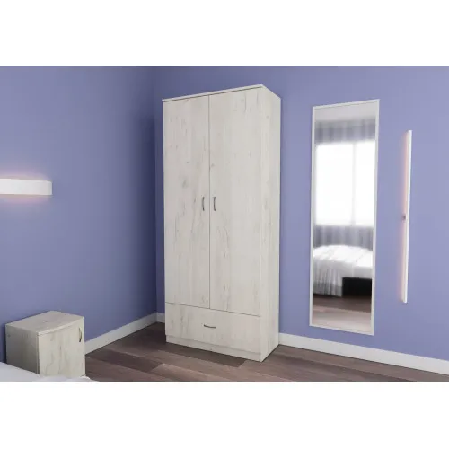 Прихожая ГКШ-5, Дуб Крафт Белый, 900/430/2100