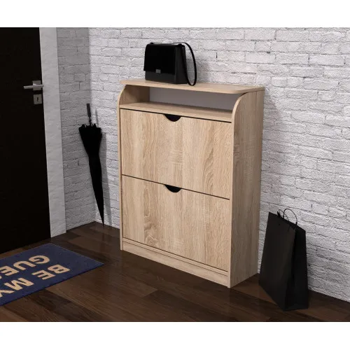 Тумба для обуви №1, Дуб Сонома, 800/250