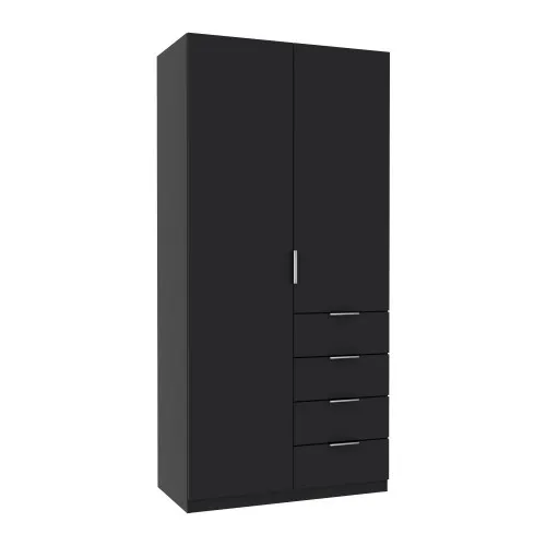 Шкаф Кристалл 1, Антрацит, 1000х520х2100