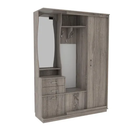 Прихожая Трио-купе TRIO, Дуб Сонома Трюфель, 1508/500/2100