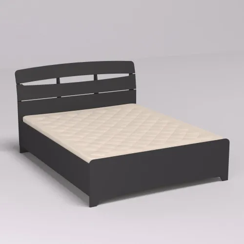 Кровать Дельта двуспальная, Антрацит, 2132х1450х1070