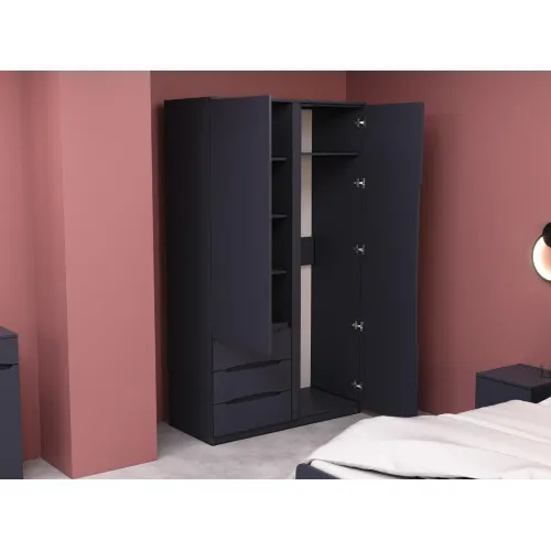 Шкаф Дельта 1, Антрацит, 1200х550х2100