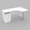 Стол угловой ОСК-2, Белый, 1500/900/760