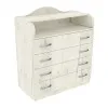 Комод пеленальный №1, Дуб Крафт Белый, 864/465/1020