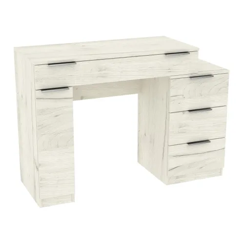 Стол туалетный Трюмо Кристалл, Дуб Крафт Белый, 1200/452/847