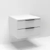 Тумба навісна Приліжкова Кристал, Білий, 400/400/290