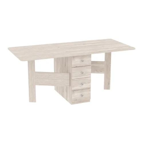 Стіл-тумба №5 Комбі, Самоа Димчастий, 380х800х750